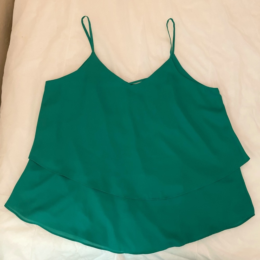 NWT Annabella Francesca’s green flowy camisole